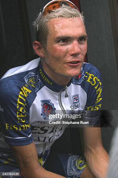 Portrait du cycliste français Richard Virenque.