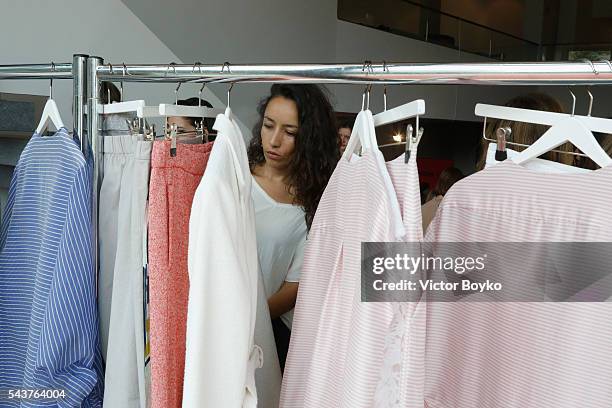 General view of the atmosphere at the Perret Schaad show during the Mercedes-Benz Fashion Week Berlin Spring/Summer 2017 at Stage at me Collectors...