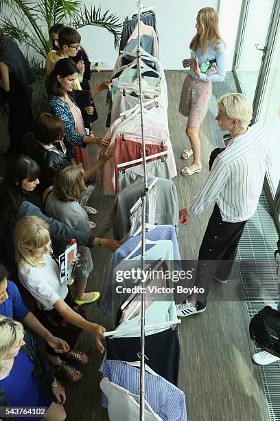 General view of the atmosphere at the Perret Schaad show during the Mercedes-Benz Fashion Week Berlin Spring/Summer 2017 at Stage at me Collectors...