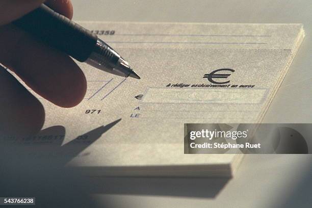Call Cheques 412 Euro Cheque Stock Photos, High-Res Pictures, and Images - Getty Images