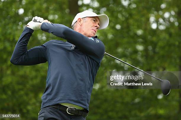 Richard Green of Australia tees off during day one of the 100th Open de France at Le Golf National on June 30, 2016 in Paris, France.