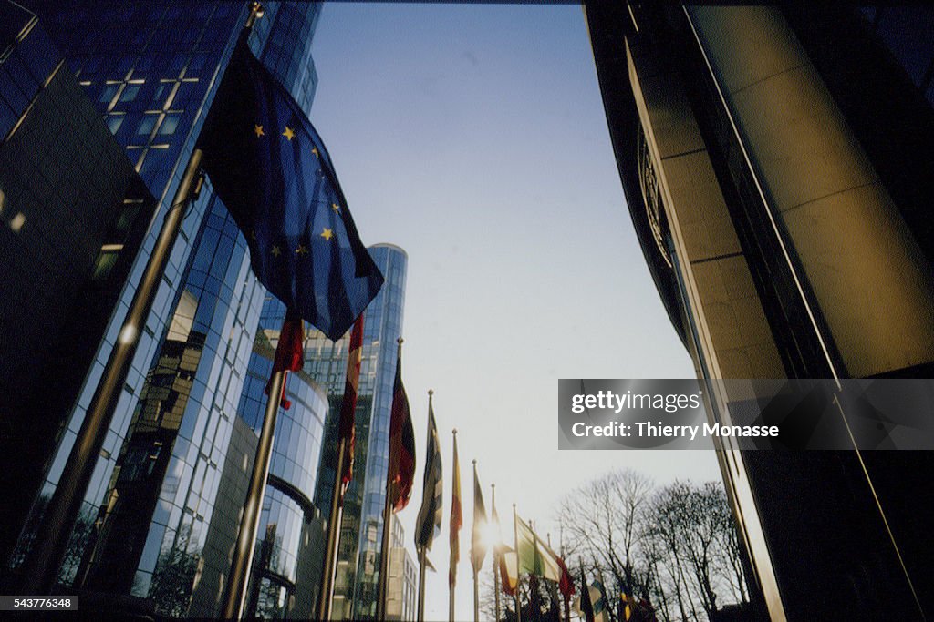 THE EUROPEAN PARLIAMENT IN BRUSSELS