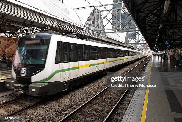 Medellín, Republic of Colombia, August 25, 2015. -- The Berrío Park metro station.