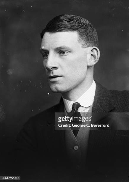English poet, novelist and soldier, Siegfried Sassoon , London, 4th March 1916.