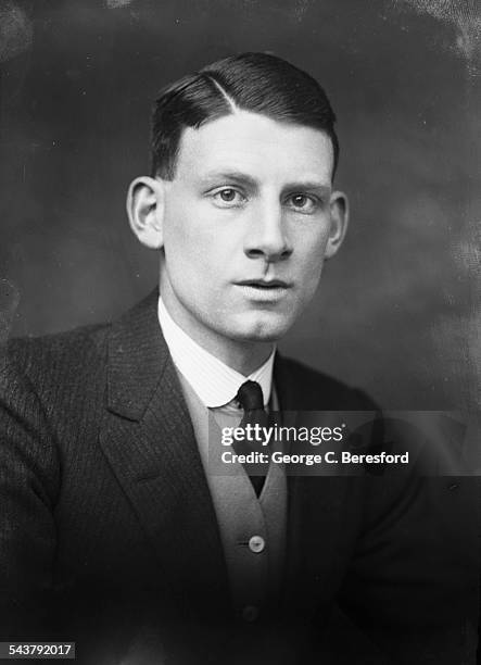 English poet, novelist and soldier, Siegfried Sassoon , London, 4th March 1916.