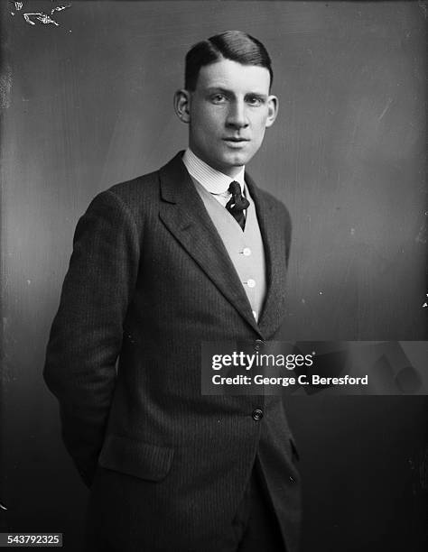 English poet, novelist and soldier, Siegfried Sassoon , London, 4th March 1916.