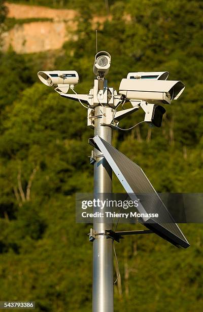 La Buisse, Isère, France, August 20; 2013 -- ADPRO Video motion detectors.