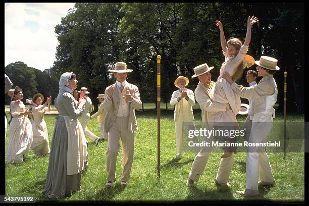 On the set of Lautrec, by French director, screenwriter, and actor Roger Planchon.