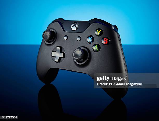 Microsoft Xbox One wireless controller, taken on September 3, 2015.