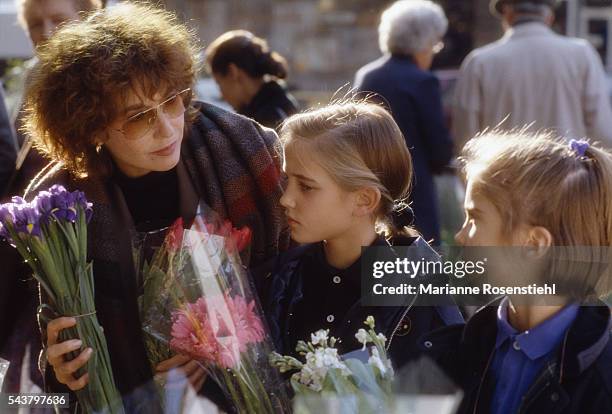 French actress Marlene Jobert and her twin daughters Eva and Joyce Green. Eva Green went on to follow in her mother's footsteps, and was selected to...