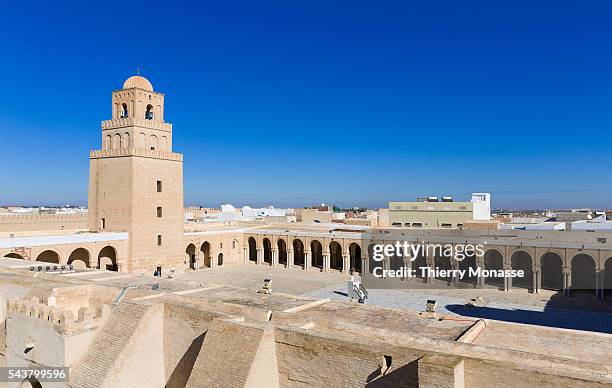 Kairouan, Tunisia, January 1, 2014. -- The Great Mosque of Kairouan was built by the Arab general Uqba ibn Nafi from 670 AD . The mosque is spread...