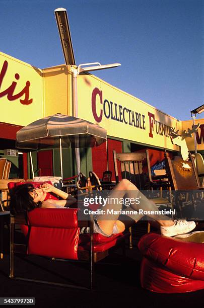 French actress Anne Parillaud in Los Angeles.