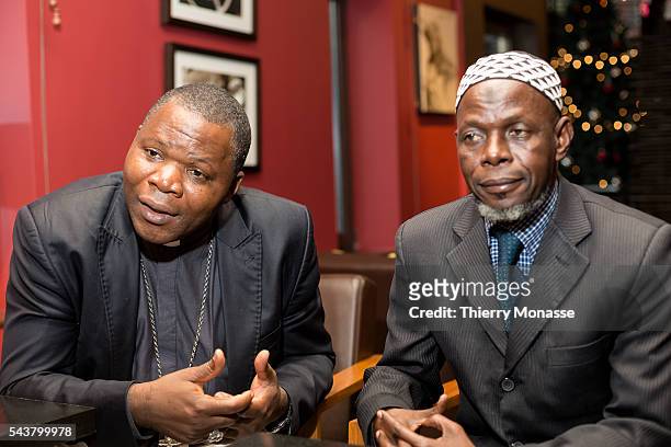Brussels, Belgium, January 20, 2014. -- Roman Catholic Archdiocese of Bangui Dieudonné Nzapalainga and the Imam of the Central African Republic...