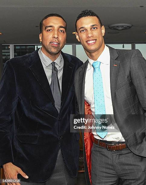 Danny Reyes and Danny Nelson attend the 2016 Union National Culture And Sports Foundation's Sports For Peace Charity Dinner Gala at United Nations on...