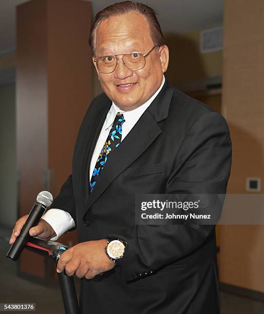 Monster CEO Noel Lee attends the 2016 Union National Culture And Sports Foundation's Sports For Peace Charity Dinner Gala at United Nations on June...