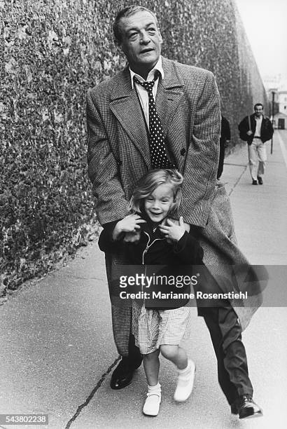 French actor Philippe Léotard and daughter Faustine.