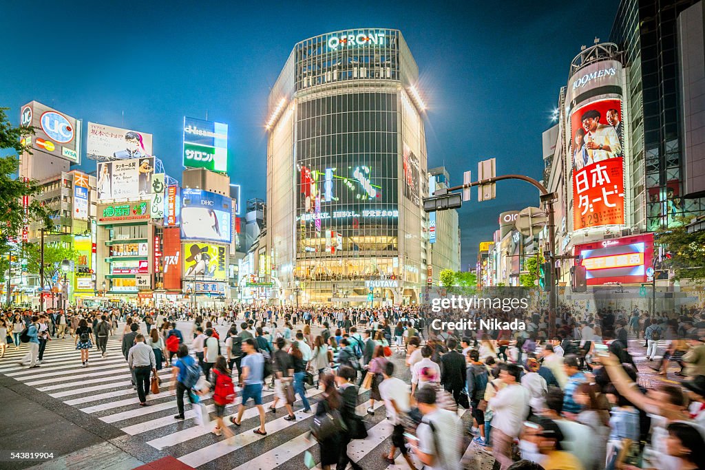 Shibuya crossing in Tokyo, Japan