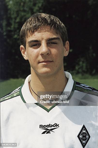 Fußballspieler Sebastian Deisler von Borussia Mönchengladbach. Aufgenommen April 1999.