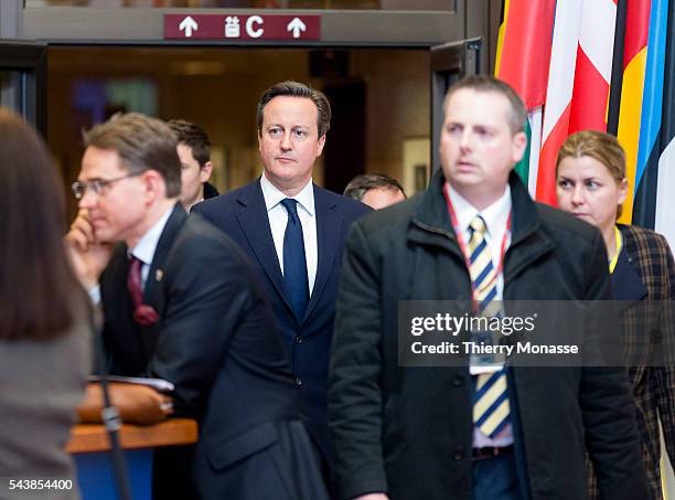 Brussels, Belgium, March 6; 2014. -- British Prime Minister, First Lord of the Treasury, & Minister for the Civil Service David William Donald...
