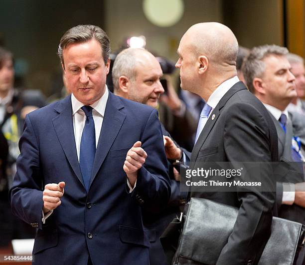 Brussels, Belgium, March 6, 2014. -- United Kingdom Prime Min., First Lord of the Treasury, & Min. For the Civil Service David William Donald CAMERON...
