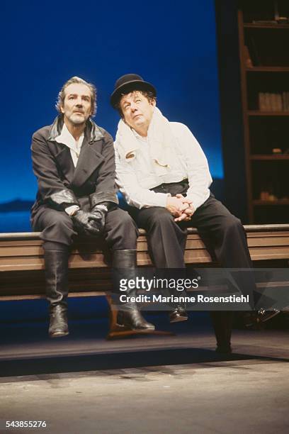 French actor Pierre Arditi in the play Maitre Puntilla et Son Valet Matti, written by German playwright Bertolt Brecht and directed by French actor...