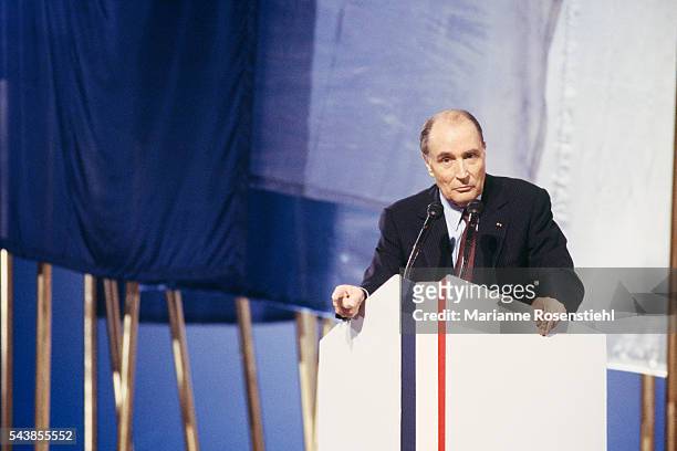 Last meeting of French President Francois Mitterrand, at Le Bourget.