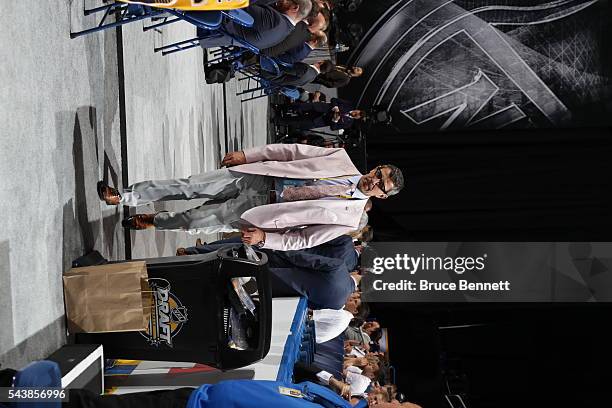 Marc Bergevin of the Montreal Canadiens attends the 2016 NHL Draft on June 25, 2016 in Buffalo, New York.