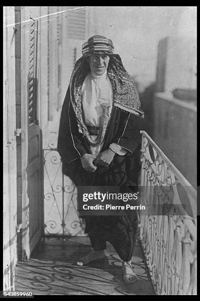 British Army officer Thomas Edward Lawrence, aka Lawrence of Arabia, renowned especially for his liaison role during the Sinai and Palestine...