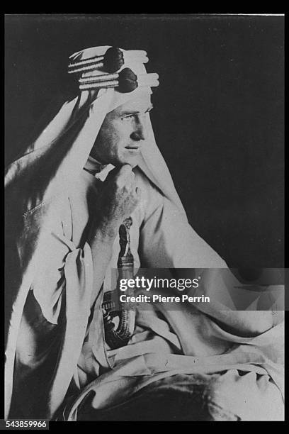 British Army officer Thomas Edward Lawrence, aka Lawrence of Arabia, renowned especially for his liaison role during the Sinai and Palestine...