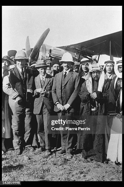 British Army officer Thomas Edward Lawrence, aka Lawrence of Arabia, renowned especially for his liaison role during the Sinai and Palestine...