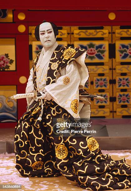 Kabuki, a traditional form of Japanese theater, is characterised by its dramatic stylization and elaborate make-up. Translated as the "art of singing...