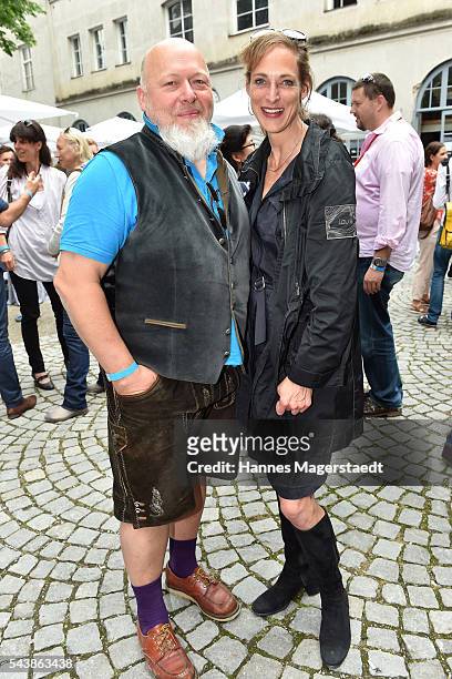 Rainer Kaufmann and Sophie von Kessel attends the FFF reception during the Munich Film Festival 2016 at Praterinsel on June 30, 2016 in Munich,...