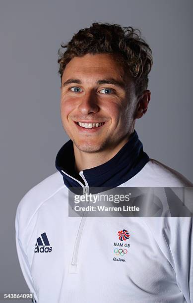 Portrait of Harry Martin a member of the Great Britain Olympic team during the Team GB Kitting Out ahead of Rio 2016 Olympic Games on June 30, 2016...