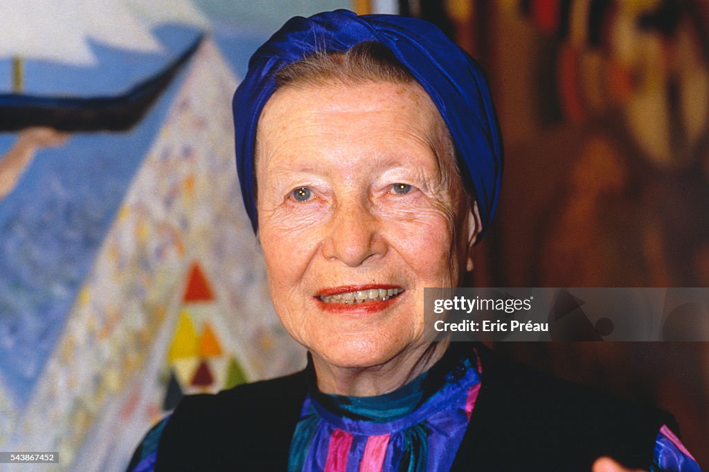 French Writer Simone de Beauvoir
