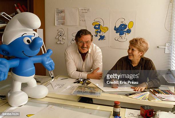 Belgian cartoonist and illustrator, known as "Peyo," is best known for his creation of the "Smurfs" comic strip or "Schtroumpfs," created in 1958....
