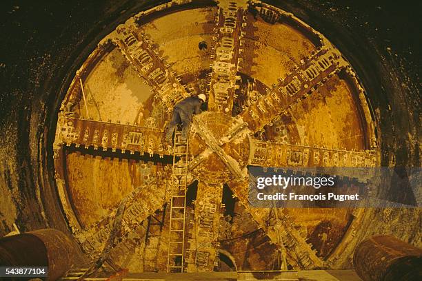 Construction of the Channel Tunnel Under the English Channel