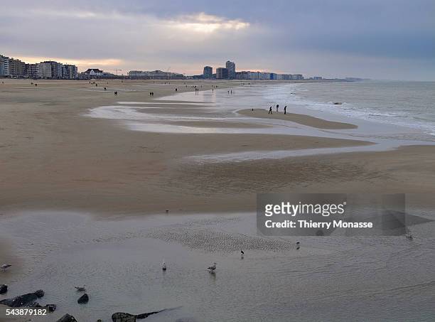 Ostend, West Flanders, Flemish Region, Belgium, January 17, 2015. -- The Ostend sea side.