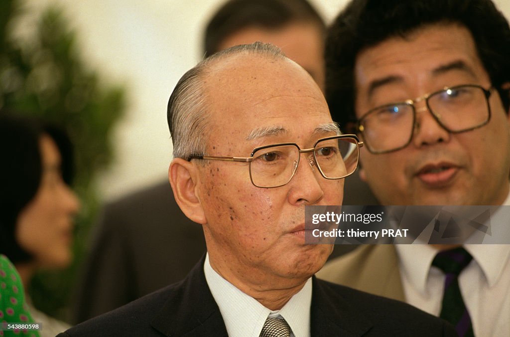 Hitachi CEO Dr. Katsushige Mita at the Chaumont Garden Festival