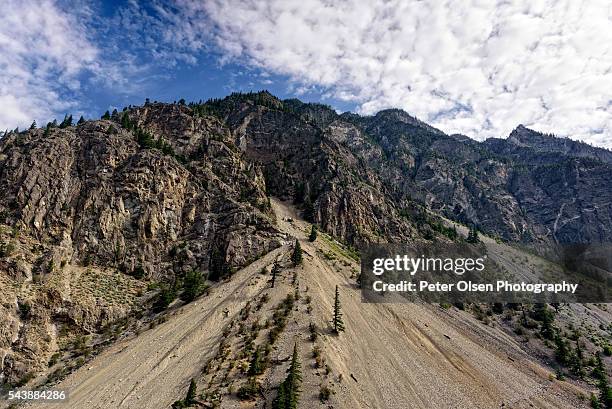 landslide - cariboo stock pictures, royalty-free photos & images