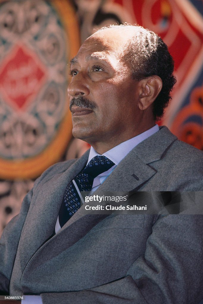 President of the Republic of Egypt Anwar Sadat