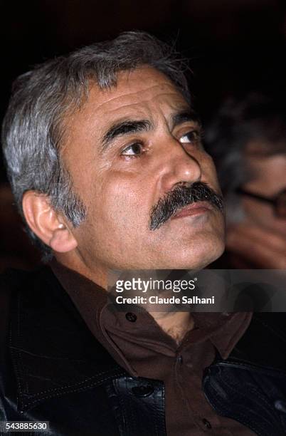 General Secretary of the Popular Front for the Liberation of Palestine Georges Habache during the celebration of the 3rd anniversary of Land Day in...