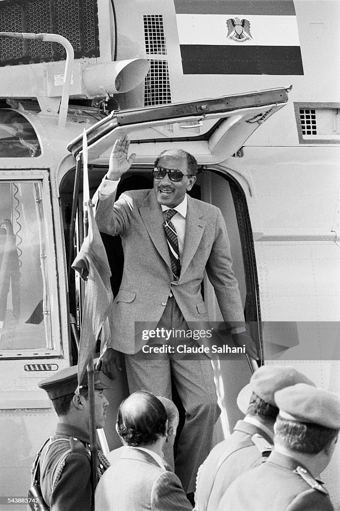 President of the Republic of Egypt Anwar Al Sadat