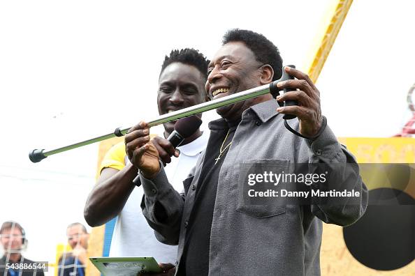 Shell Energy Challenges Pele's attends the Shell energy challenge, the football legend has ...