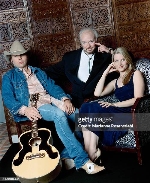 American singer, songwriter, director, screenwriter and actor Dwight Yoakam attends the 2000 Cannes Film Festival to present his movie South of...