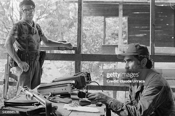 Sandinista commander Eden Pastora in Nicaragua's south.