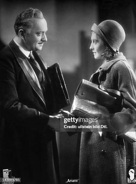 Bergner, Elisabeth - Actress, Austria *22.08.1897-+nee: Elisabeth Ettl- as 'Ariane Kusnetzowa' and actor Theodor Loos as 'Dr. Hans Adameit' in the...