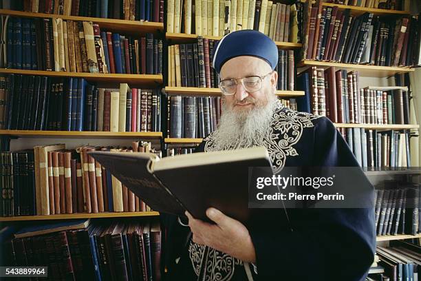 Prominent rabbi, posek and spiritual leader Mordechai Eliyahu, Sephardi Chief Rabbi of Israel.
