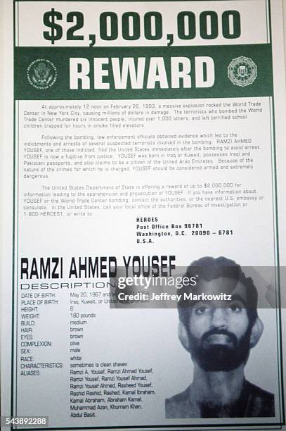 Avis de recherche de Ramzi Ahmed Yousef.