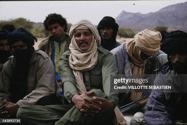Fighters from the Tuareg rebel movement, Coordination of the Armed Resistance , who are fighting for an autonomous region for the Tuareg community in...