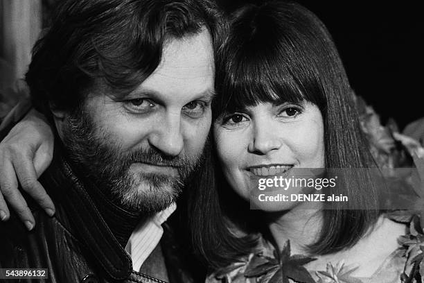 French writer, singer, and songwriter Jean-Jacques Debout and singer and actress Chantal Goya.